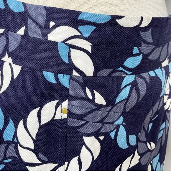 LEIFSDOTTIR ANTHROPOLOGIE Nautical Rope Print Pencil Skirt - Picture 5 of 9